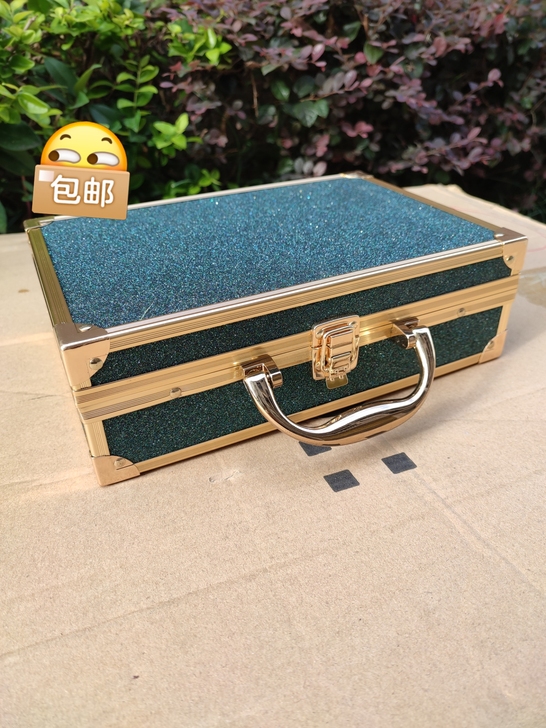 26元包邮全新多层铝合金框架化妆品箱首饰收...