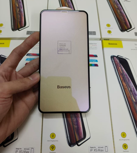 倍思苹果11promax全屏曲面钢化膜苹果...