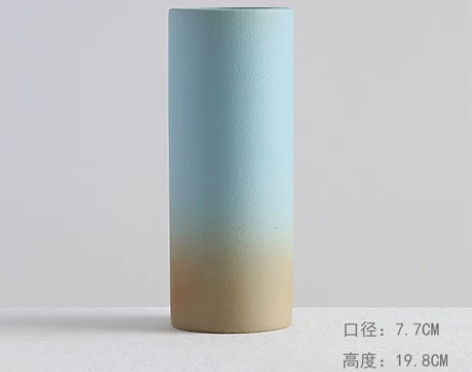 陶瓷干花小花瓶北欧风格摆件家居装饰品插花日...