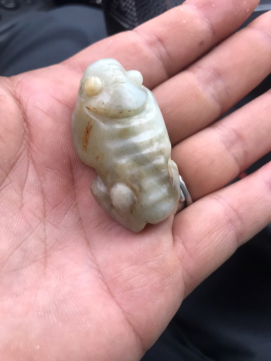 明清时期玉蟾，品相完美，看中下手！不议不退！