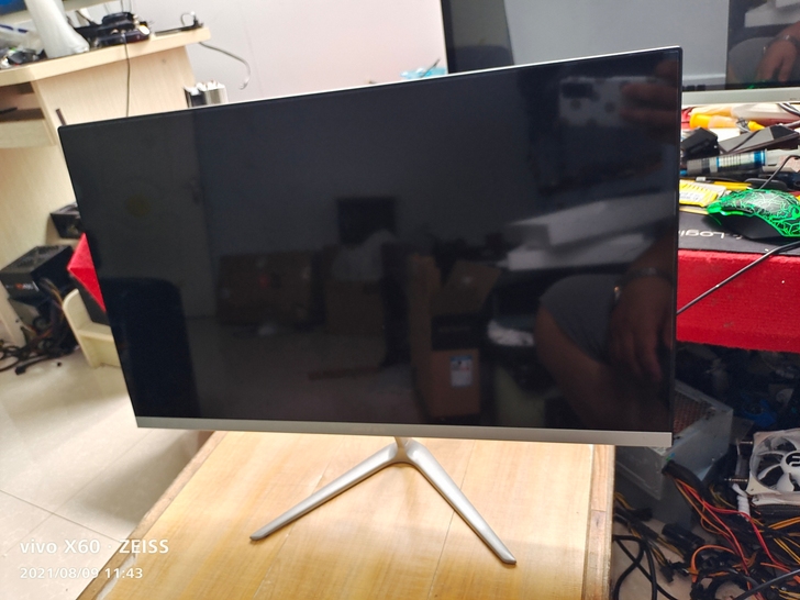 夏新24寸直面显示屏24寸直屏显示器电脑显...