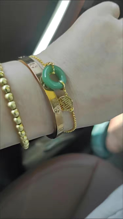 全新 饰品店不干了 原创925纯银手链女天...