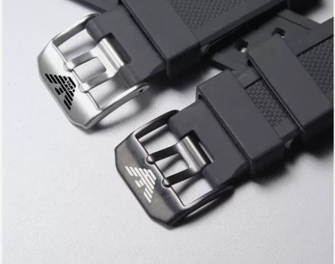 阿玛尼硅胶手表带适配AR5978男女通用双...