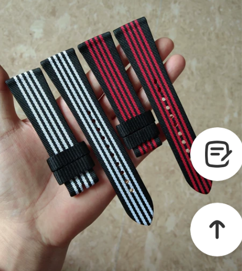 阿玛尼表带 户外运动尼龙帆布手表带18  ...