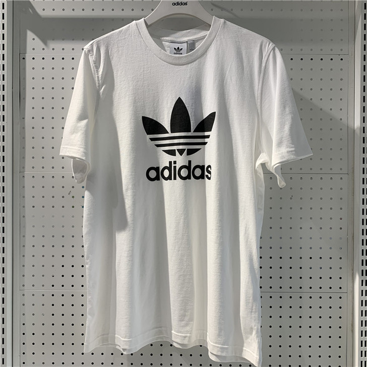 Adidas阿迪达斯三叶草短袖男装夏圆领休...