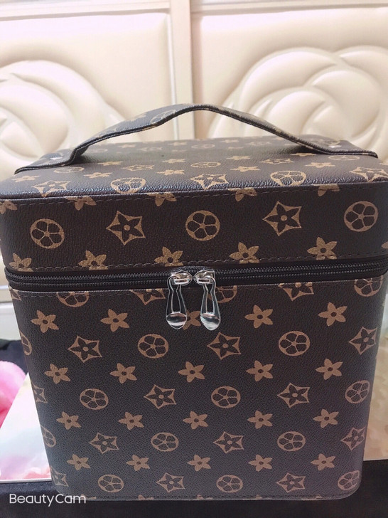 双层化妆包化妆箱收纳箱大容量便携式手提化妆...