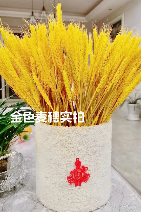 包邮天 然麦穗干花花束花篮 客厅田园装饰 ...
