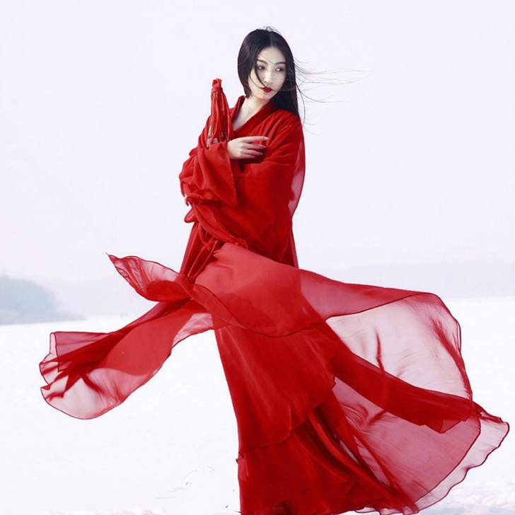 红昭愿古装汉服夏装女古风广袖魏晋风古装女仙...