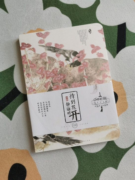 A5沐色裸装空白记事本 待到花开静谧时 全新