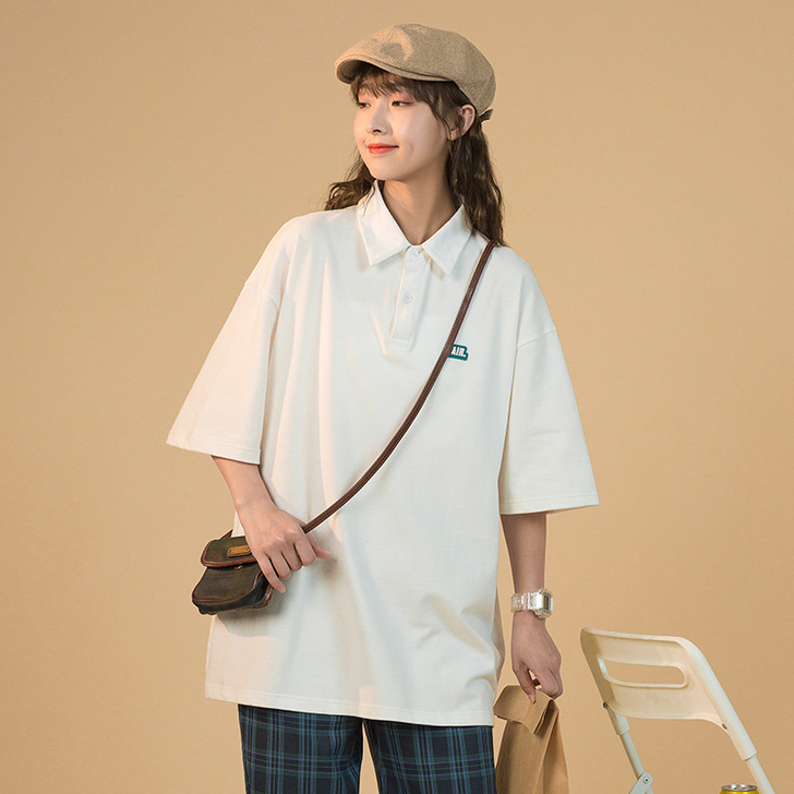 网红纯棉t恤女百搭洋气复古短袖上衣夏季Po...