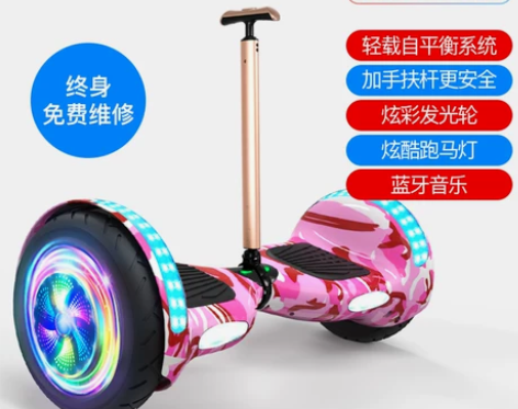 在家里玩了几次,超盛10寸电动双轮儿童智能...