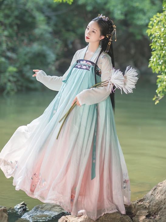 花神记原创汉服上襦加六米摆（加大袖衫的话包...