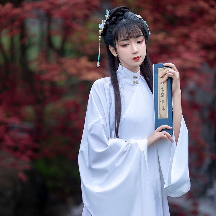 汉服明制立领斜襟长衫