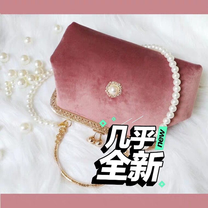 旗袍丝绒女包