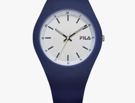 FILA/斐乐果冻表学生表男女表情侣手表蓝...