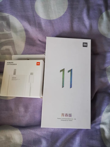 5G小米11青春版黑色8+128G，转手原...
