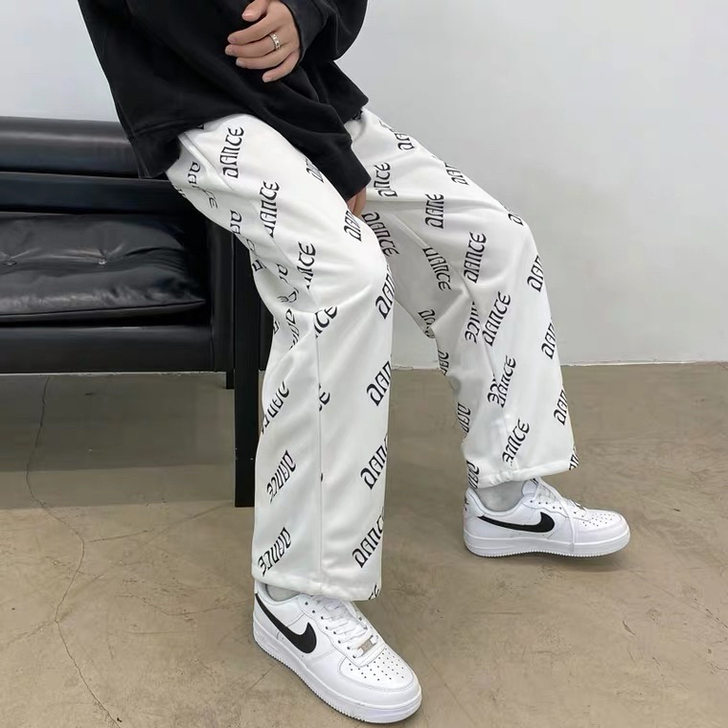 嘻哈直筒运动裤ins风潮 XL码 较为宽松...