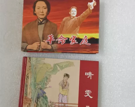 彩色高清电影连环画(革命家庭)小精装砖头本...