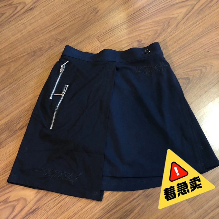 lisa 女团 学院风 可调節 橡筋腰 側...
