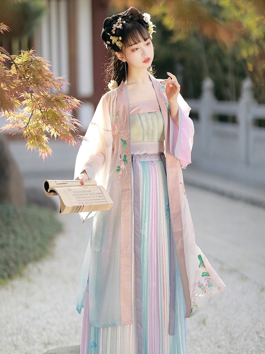 【出租】汉服女原创浛婌【涟兮】中国风对襟褙...