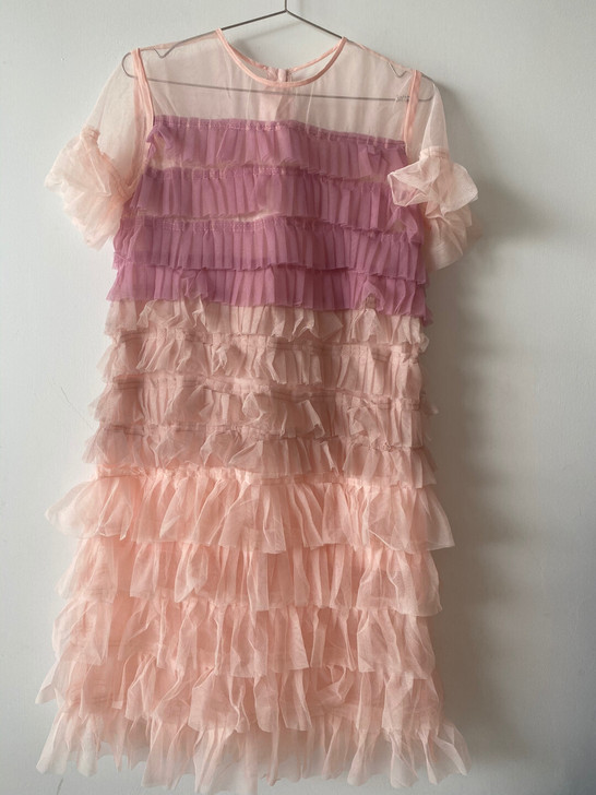 全新 有吊牌 S码 拼色 蛋糕裙 纱纱裙 ...