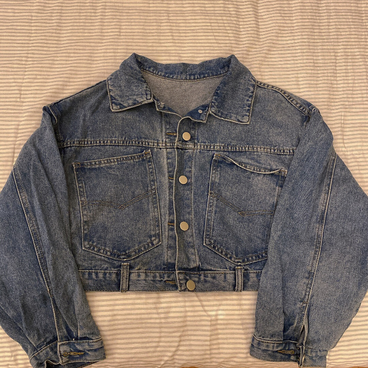 bf风甜酷牛仔外套短款