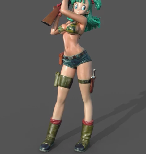 七龙珠，龙珠Z，布尔玛，数字模型，各种格式...