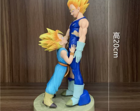 优质版七龙珠贝吉塔再见特兰克斯父子对视一套...