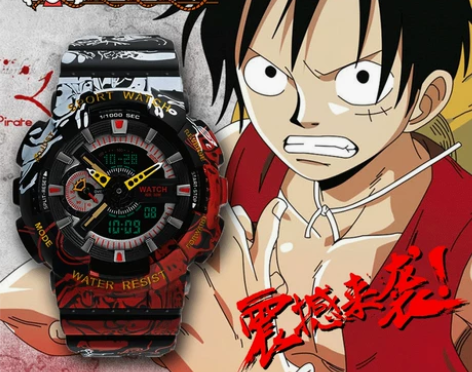 海贼王七龙珠联名独角兽电子手表男女初高中学...