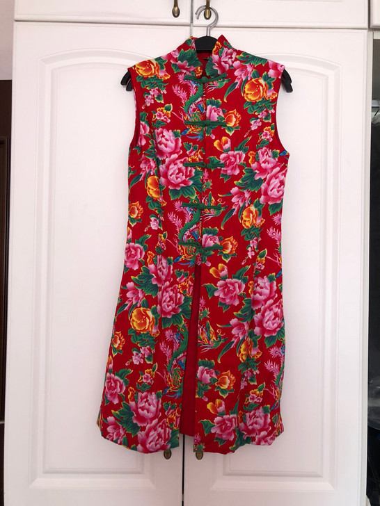 民族风马甲，手工盘扣，内外都是棉布，夹一层...