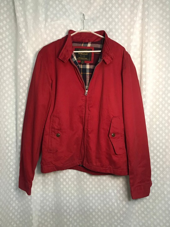 who.au撤柜断码清仓外贸尾单红色夹克
