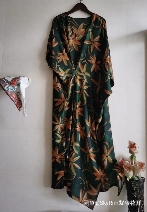 奢华重磅珍珠缎桑蚕丝100％桑蚕丝连衣裙，...