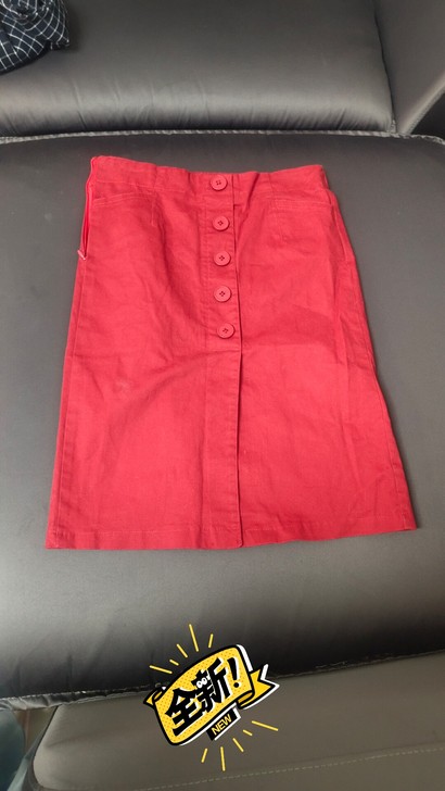 春夏季新款遮胯显瘦OL高腰工装裙中长款a字...