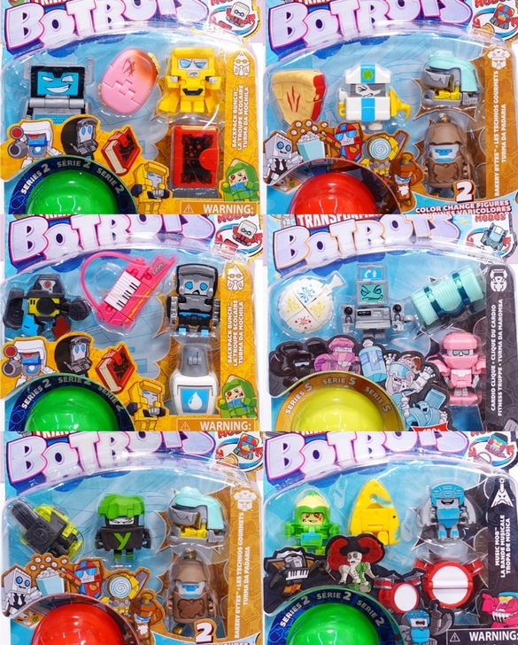 !原装正品BOTBOTS孩之宝啵啵军团变形...