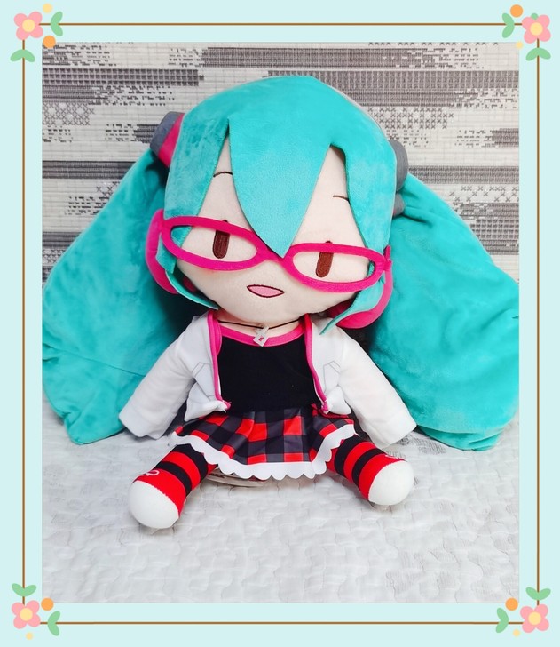 眼镜fufu初音玩偶世嘉sega正版日版现货