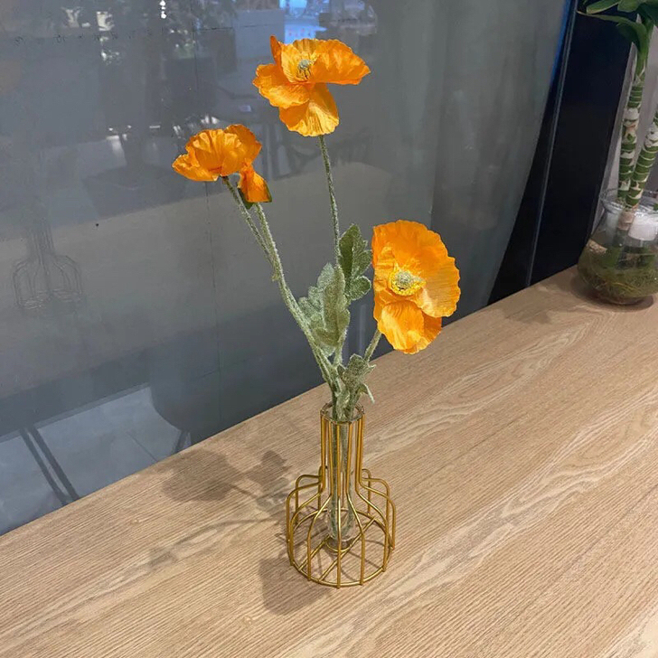 北欧创意 玻璃插花花瓶 客厅房间装饰品 电...