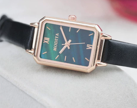 最新款网红抖音同款复古气质女士手表 黑色/...