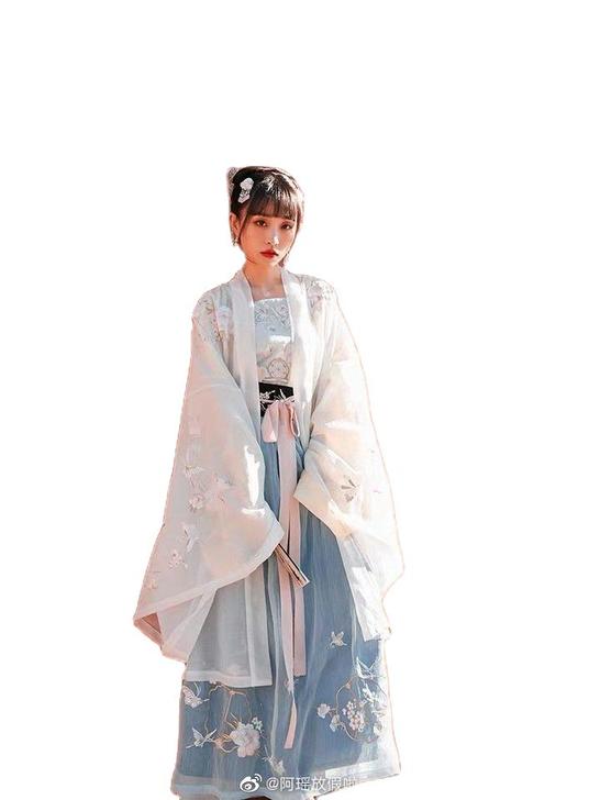 十三余小豆蔻儿扑蝶会四件大全套汉服山非正!...