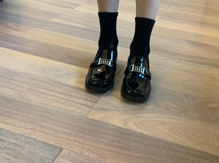 15mins时尚乐福鞋 漆皮单鞋