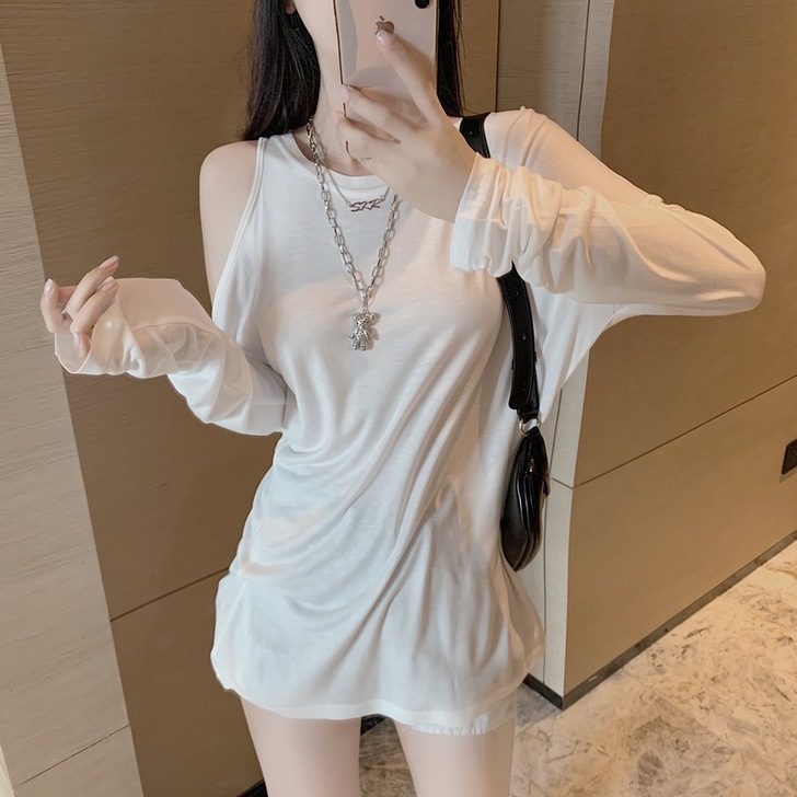 【折扣价】夏装2021新款复古小心机性感露...