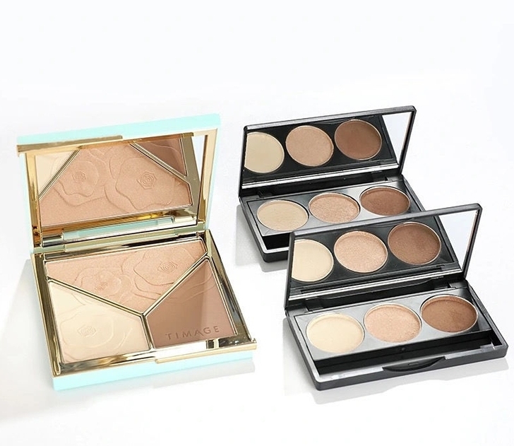 TIMAGE彩棠唐毅大师三色正品修容盘珠光...