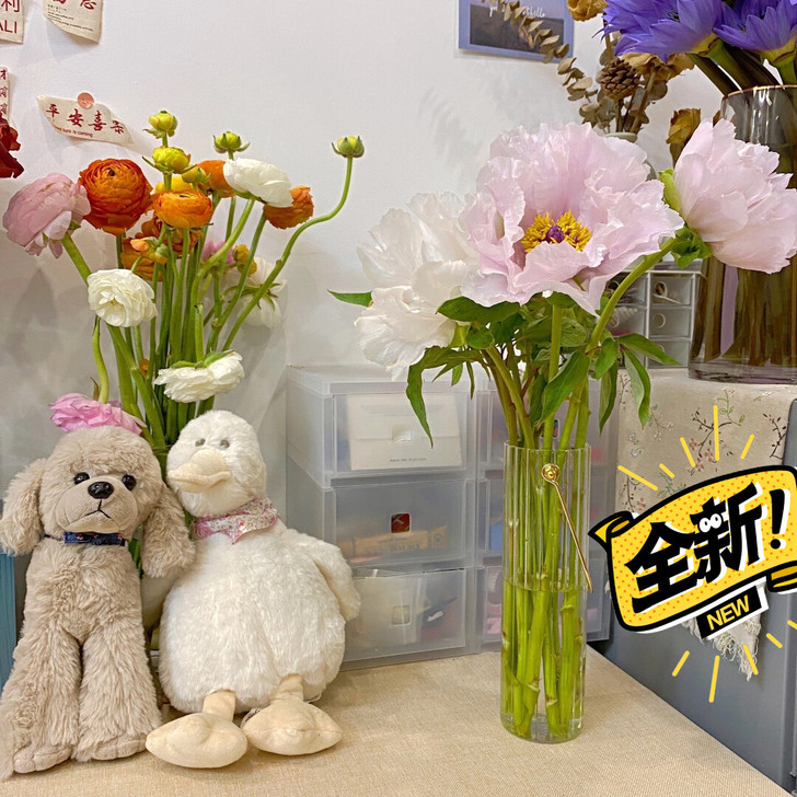 【全新包邮处理】北欧简约金属手提竖纹玻璃小...