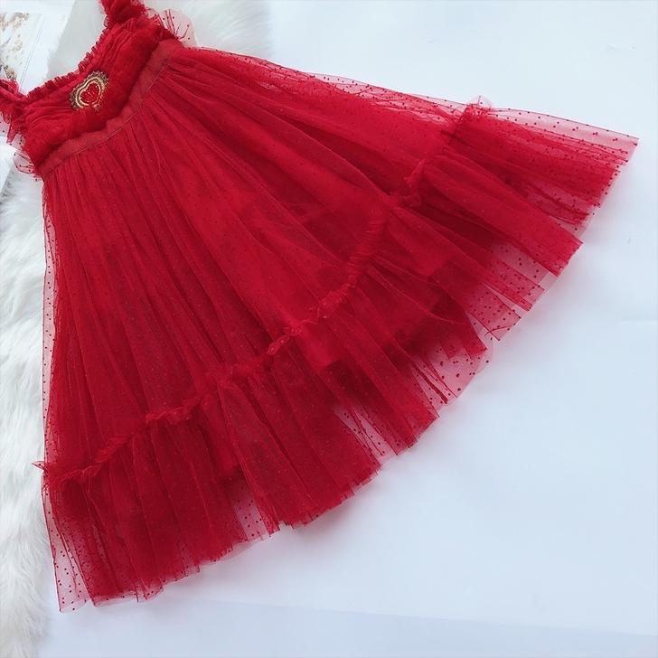 女童宫廷重工蓬蓬公主裙 风格:淑女 适用季...