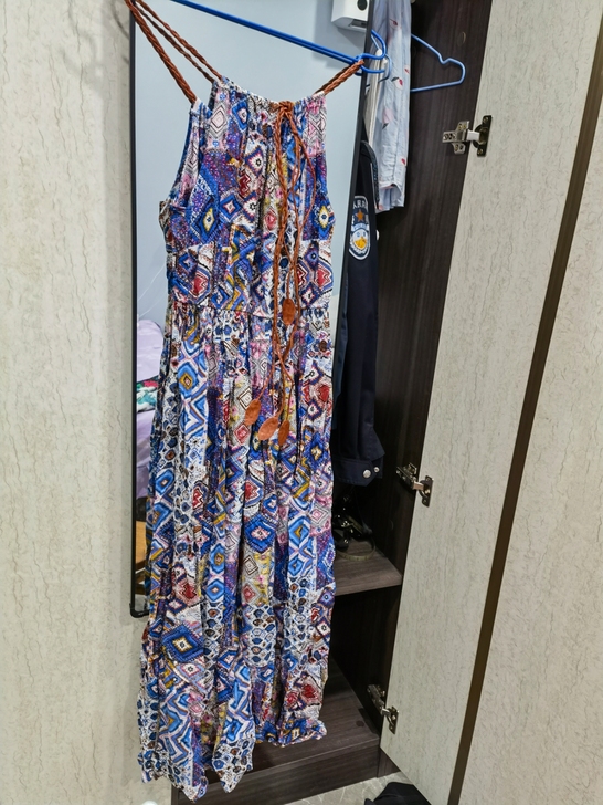 波西米亚连衣裙三亚游玩穿着一次