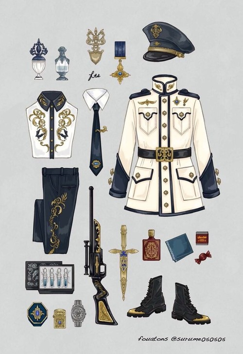 lolita服装 欧式复古巴洛克设计 临摹...