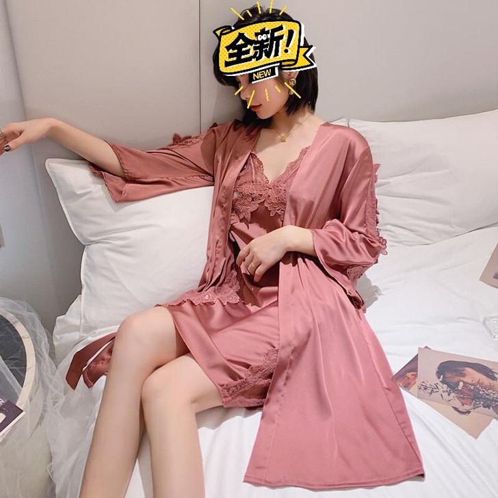 亏本处理，全新两件套装冰丝绸睡衣