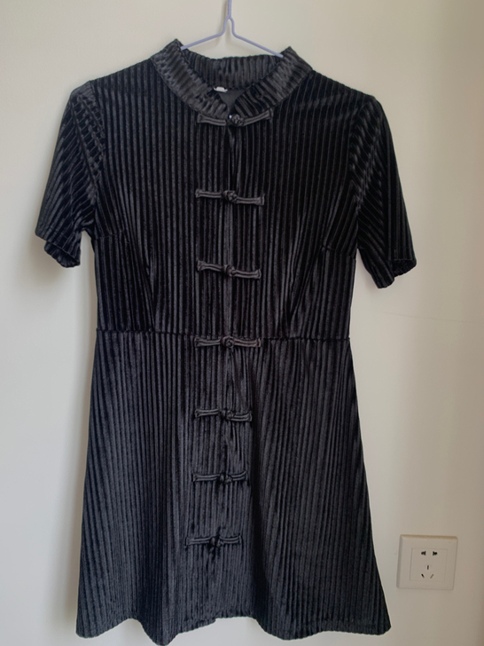 桥花同款夏季ins原宿风复古暗黑系黑色甜辣...