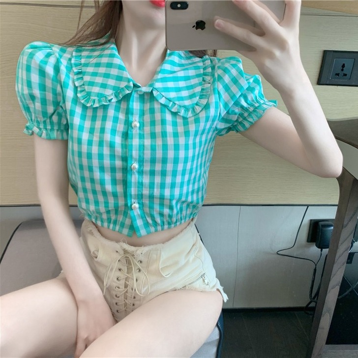 燕蔓风情 蕾丝雪纺衫