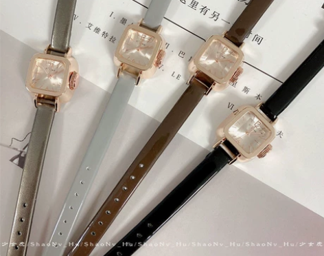 【捡漏】法国小众设计手表女轻奢网红爆款森系...