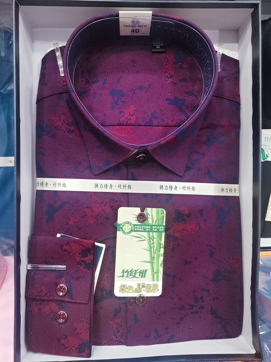 全新品牌衬衫商场撤柜，长袖衬衫，印花工艺